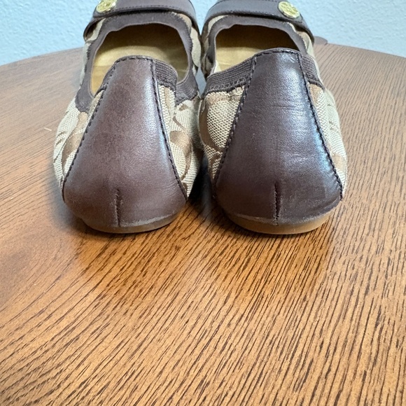 Coach Chelsea Ballet Flats - Tan & Brown , Size 10 - Picture 3 of 8